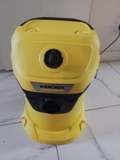 Image of Karcher WD3 Yellow Wet and Dry Vacuum Cleaner with Accessories and Attachments