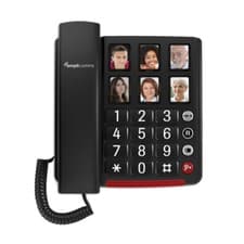 Image of Amplicomms BigTel 40 Plus 40+ Black Corded Big Button Elderly Amplified Phone