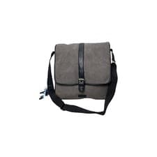 Image of Route 66 Unisex Cross Body Strong Webbing Haversack Canvas Messenger Tablet Bag