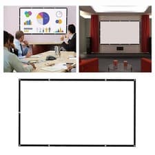 Image of 60-150 Inch Projection Screen, 16:9 / 4:3 Foldable Anti-Crease Projector Screen