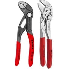 Image of Knipex 125mm Water Pump Pliers And 150mm Plier Wrench Set In Pouch 00 20 72 V01 