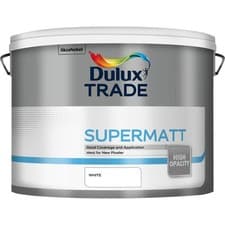 Image of DULUX TRADE SUPERMATT WHITE 10L