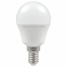 Image of x2 LED Dimmable Round Golf Light Bulb 5W E14 SES Warm White 2700K Crompton 13582