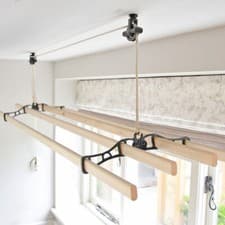 Image of 1.2m Essential Kitchen Maid® 4 Lath Pulley Clothes Airer