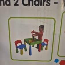 Image of Liberty House Multi-Purpose Activity Table & Chairs Set RRP 64.99 lot C0711