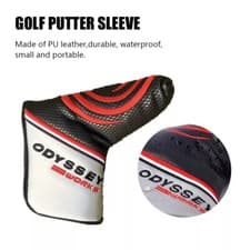 Image of Odyssey Golf Putter Head Covers Club Mallet Blade Protective Magnetic PU Leather
