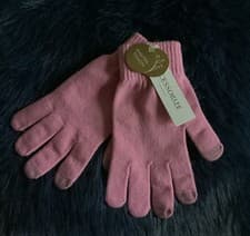Image of Ladies Digital Touch Accessorize Stretch Gloves New. Pink