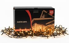 Image of 2000 LED 24m/78 ft Cluster Indoor Outdoor Christmas Tree Lights Timer Warm White