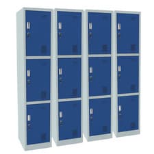 Image of 4 x 3 Door Steel Locker 1850mm H x 380mm W x 450mm D