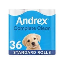Image of Andrex Toilet Rolls 36,Classic Clean FragranceFree 2 Ply Toilet Paper