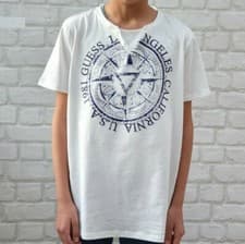 Image of Guess Tshirt Shirt Top Boys Kids RRP £119 Designer Size 16 LARGE White C106