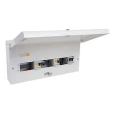 Image of Eaton EAS16H80H80DS 16W Split Load Metal Consumer Unit Dual RCD