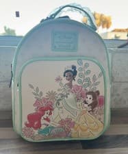 Image of Loungefly Princess Parade Mini Backpack Ariel Belle Tiana New with Tags