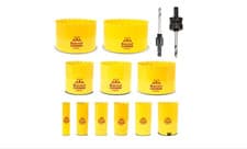 Image of STARRETT FASTCUT BI-METAL HOLESAWS 20MM-210MM PLUS ACCESSORIES OFFICAL STOCKIST!