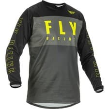 Image of Fly Racing F-16 MX Jersey Motocross Grey Black Neon Yellow