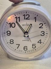 Image of White Acctim Alarm Clock