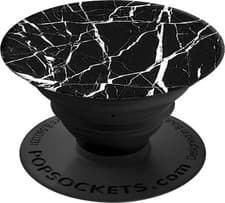 Image of PopSockets PopGrip Basic Mobile Phone Expanding Stand and Grip - Black Marble