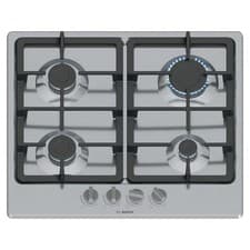 Image of Bosch Series 4 60cm 4 Burner Gas Hob - Stainless Steel PGP6B5K90