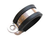 Image of Rubber Lined P Clip Stainless Steel 4mm-40mm Sizes Pipe Cable Hose Clamp P-Clips