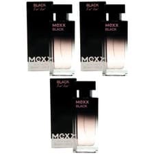 Image of Mexx Black For her Eau de Toilette 3 x 30ml Spray for Woman with Lychee Scent