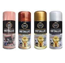 Image of Metallic Spray Paint Aerosol Gold Silver Copper Wood Metal Plastic All Purpose