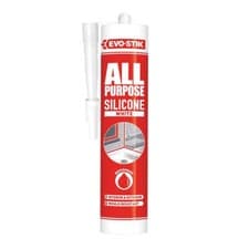 Image of Evo Stik All Purpose Silicone Sealant White Evo