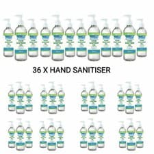 Image of Hand Sanitiser x 36 500ml Alcohol Gel 70% Gel Santizer Gel Bacterial