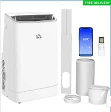Image of HOMCOM 14,000 BTU 5 in 1 Mobile Air Conditioner - White - 823-050V70WT