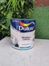 Image of Dulux Matt Emulsion Paint For Walls And Ceilings -  Utmeg White 2.5 Litres