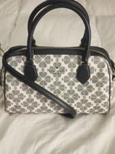 Image of KATE SPADE Spade Flower Dolly Duffle Crossbody Bag - Black Multi