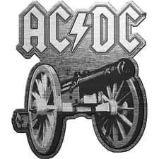 Image of AC/DC Pin Badge For Those About To Rock (Die-cast Relief)