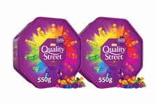 Image of Nestle Quality Street Chocolate Tub 550g x 2 Twin Pack Assorted Sweets
