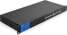 Image of Linksys LGS124P-UK 24 Port Gigabit Network Switch Unmanaged 12x PoE+ Ports 120W