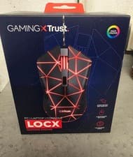 Image of gx trust locx wired gaming mouse pc laptop console led lights 3200 dpi