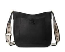 Image of Ralph Lauren Leather Cameryn Crossbody Bag, BNWT, Black, SOLD OUT