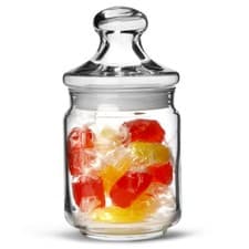 Image of Luminarc Potclub Storage Jar 0.25ltr - Glass Jar with Push-Top Lid Sweet Jar