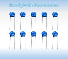 Image of High Voltage Ceramic Disc Capacitor, 5 pF to 100 nF, 1 kV - 2 kV - 3 kV.