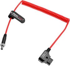 Image of Alvin'S Cables Atomos Ninja V Power Cable Dtap to Locking DC 2.1 Coiled Cable fo