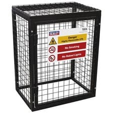 Image of Safety Cage - 2 x 19kg Gas Cylinders Sealey