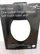 Image of Aqualona toilet seat white moulded wood