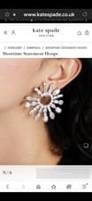 Image of NEW! ~ KATE SPADE New York ~ Showtime Statement Hoops ~ RRP $217