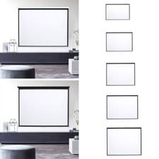 Image of Electric Motorised/Manual Pull-Down/Standing HD 4:3 16:9 Projector Screen Cinema