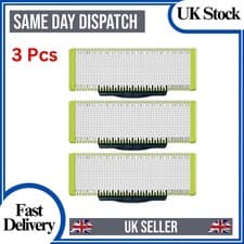 Image of 3X Philips OneBlade Razor Shaver QP2520/QP2630 Replacement Blade Head One Blade