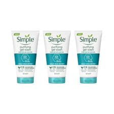 Image of Simple Purifying Facial Wash Daily Skin Detox 150ml - Pack of 3