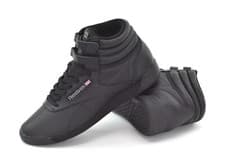 Image of Reebok Freestyle Hi Womens Classic Trainers Hi-Top Sneakers Black or White