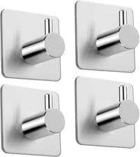 Image of 4 Pack of Self Adhesive Hooks, Max 8Kg Load Sticky Hooks, Tea Towel Hooks, Versa