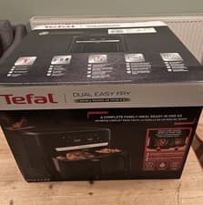 Image of Tefal EY901N40 Dual Drawer Air Fryer Easy Fry 8.3L 6+ Portions 2700W Black