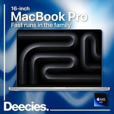 Image of 16-inch MacBook Pro Apple M5 Pro 18-core CPU 20-core GPU 24GB Ram 1TB SSD Silver