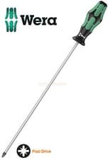 Image of WERA Kraftform Ergonomic 300mm Extra Long Shaft PZ2 /Pozi 2 Screwdriver, 009319