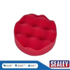 Image of Sealey Hook-and-Loop Buffing & Polishing Foam Head 80 x 25mm Red/Ultra-Soft